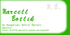 marcell botlik business card